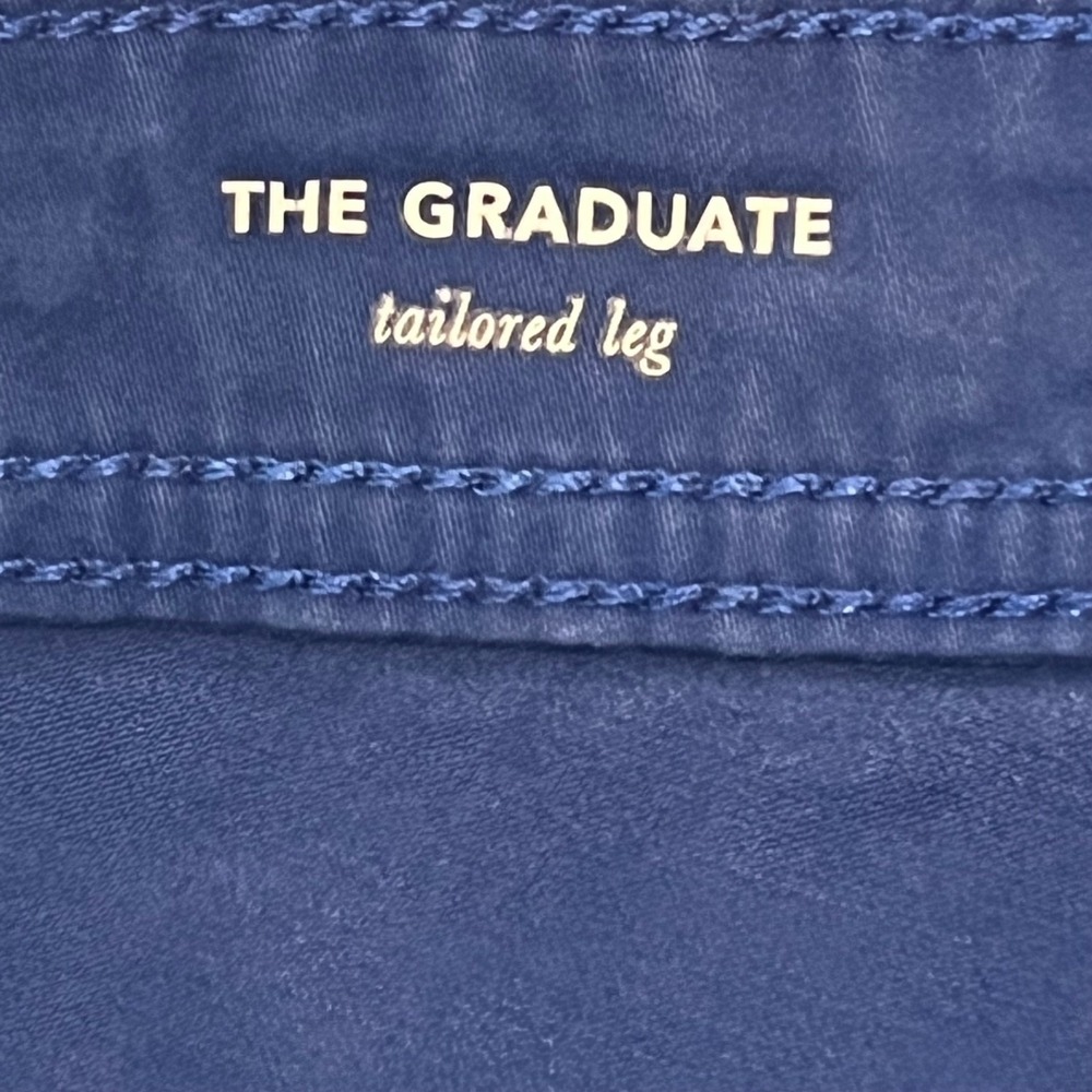 AG Adriano Goldschmied The Graduate Pants Mens 36x34 Blue Tailored Leg - Picture 10 of 14